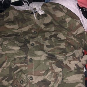 New look Camo hooded jacket